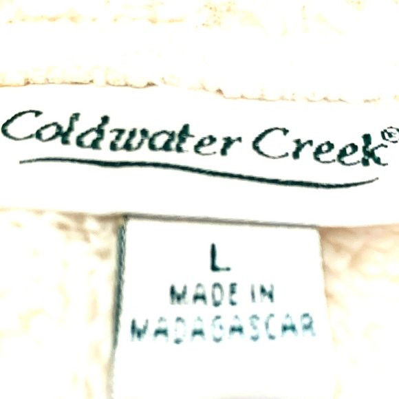 COLDWATER CREEK Polar Fleece and Sherpa Lining Zip Up Warm Vest Sz Large - Picture 8 of 8